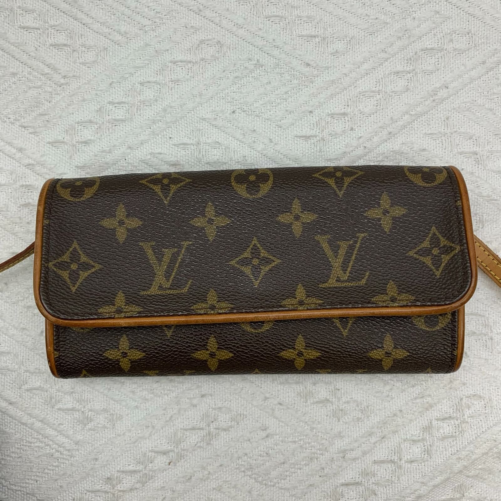 LV monogram pochette twin crossbody bag