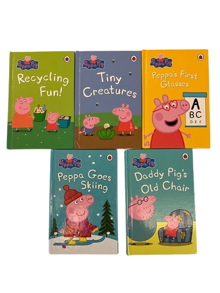 British piggy Peppa Pig Tiny creatures and other stories  box hardcover picture book 5 books Collection