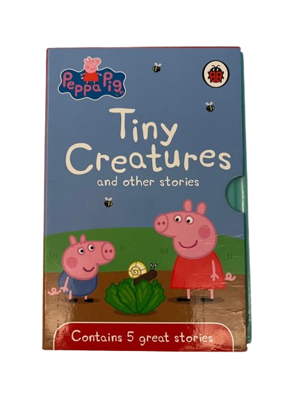 British piggy Peppa Pig Tiny creatures and other stories  box hardcover picture book 5 books Collection