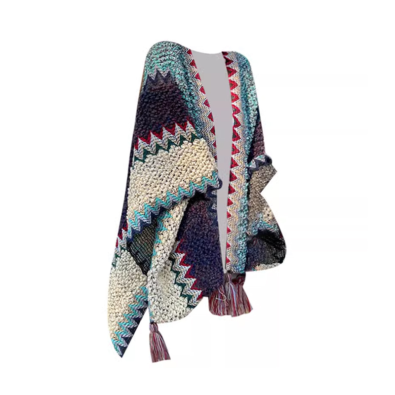 Hot selling knitted shawl (picture color, one size fits all)