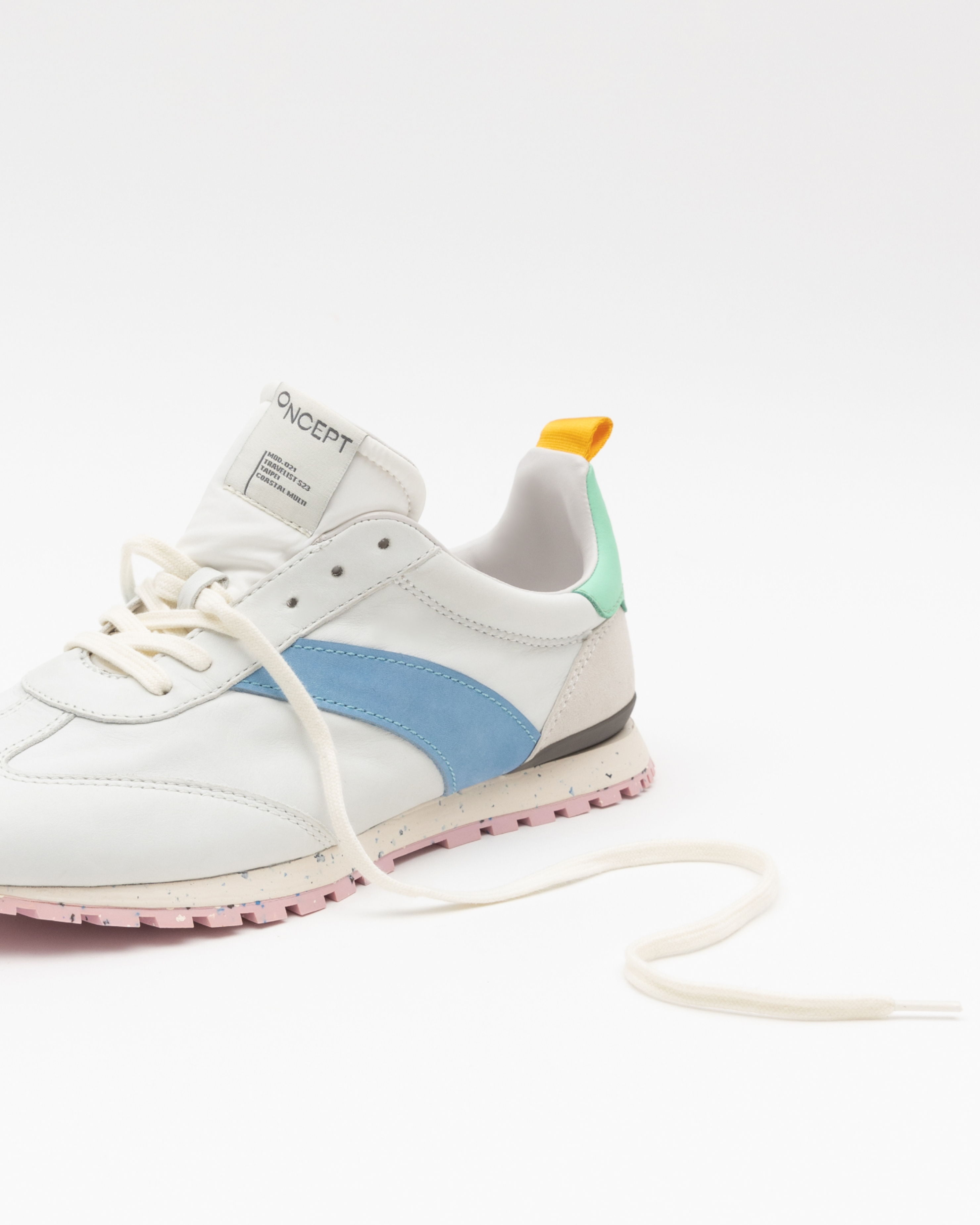 TAIPEI小羊皮撞色休閒鞋