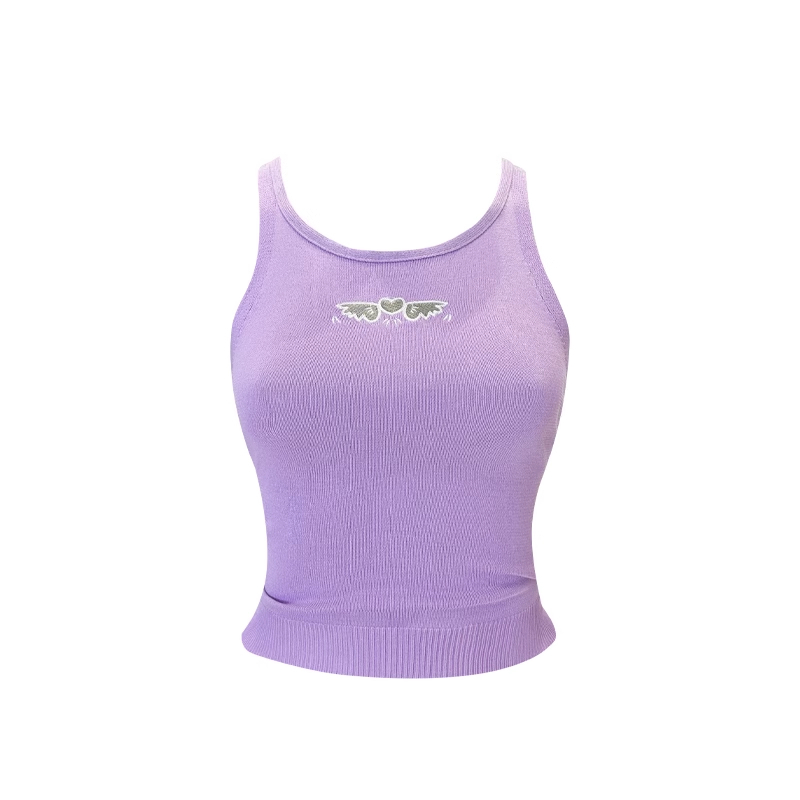 Hot selling embroidered vest (purple, one size fits all)