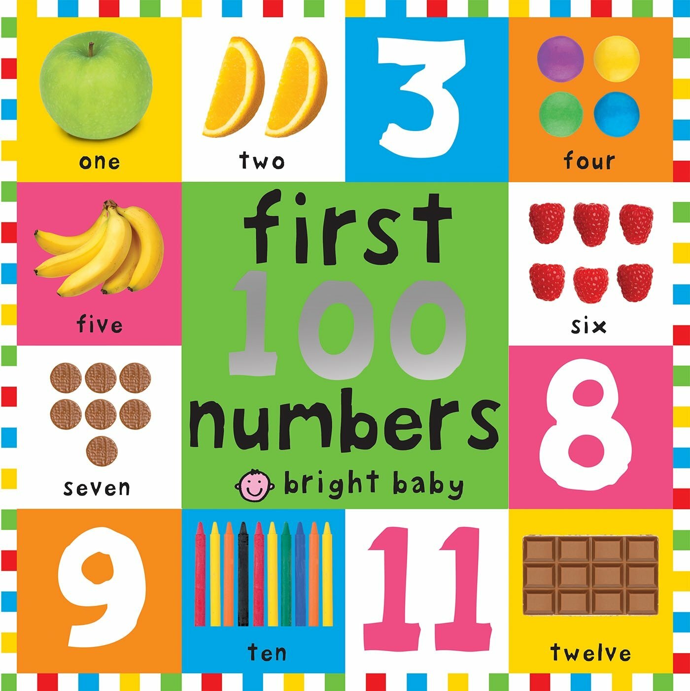 First 100 Numbers (Bright Baby) Board book  by Roger Priddy