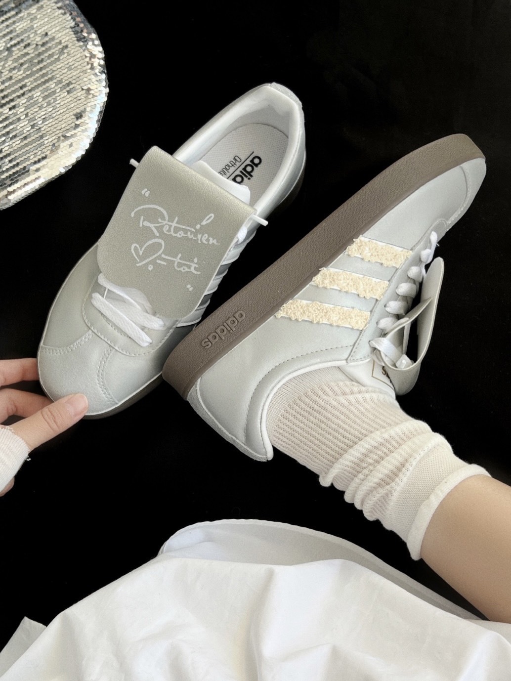 <快速出貨> 訂製款✨Adidas 銀霧公主