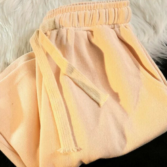 熱賣視覺出逃 棉麻哈倫短褲【杏色】【S-XL碼】(下單後請聯絡客服確認發貨尺碼)
