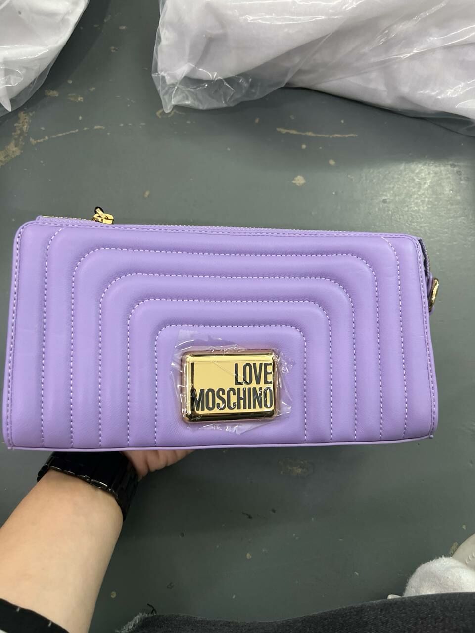 [S] LOVE MOSCHINO JC4331PP0GK2065A BORSA GOAT LEATHER,PURPLE, 8059022787873 (SLM369)