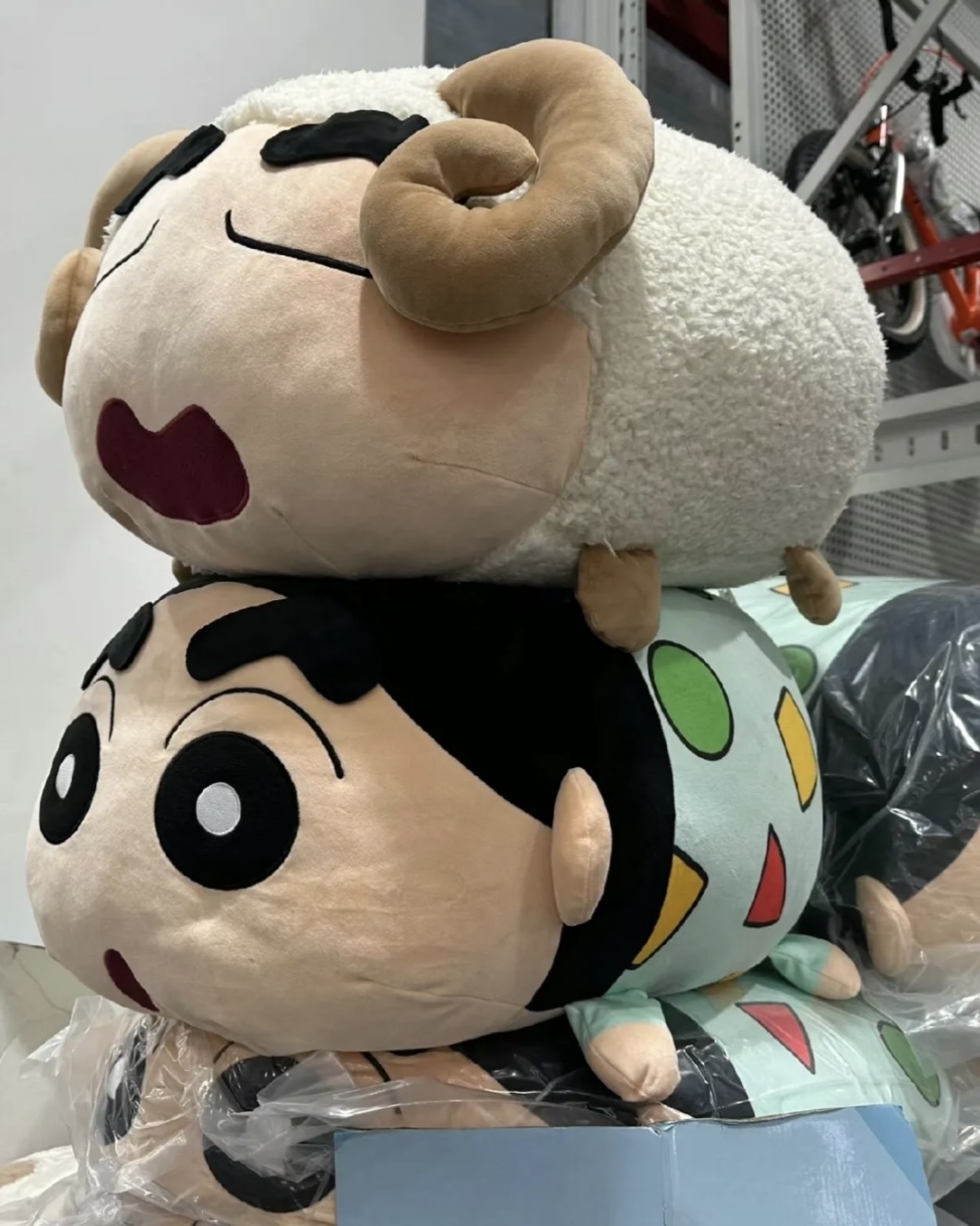 <正版授權> 蠟筆小新 超大尺寸娃娃 綿羊款 睡衣款