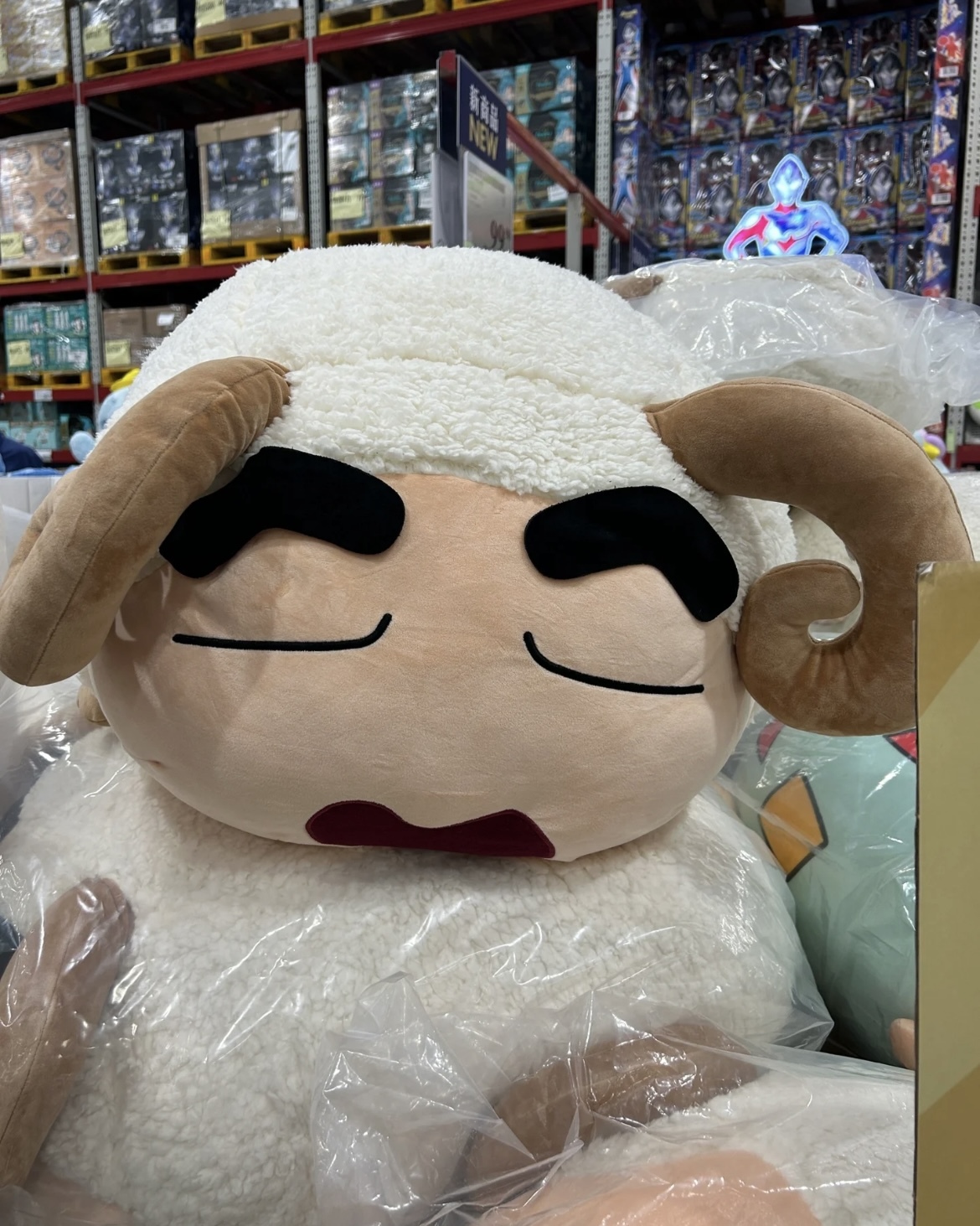 <正版授權> 蠟筆小新 超大尺寸娃娃 綿羊款 睡衣款