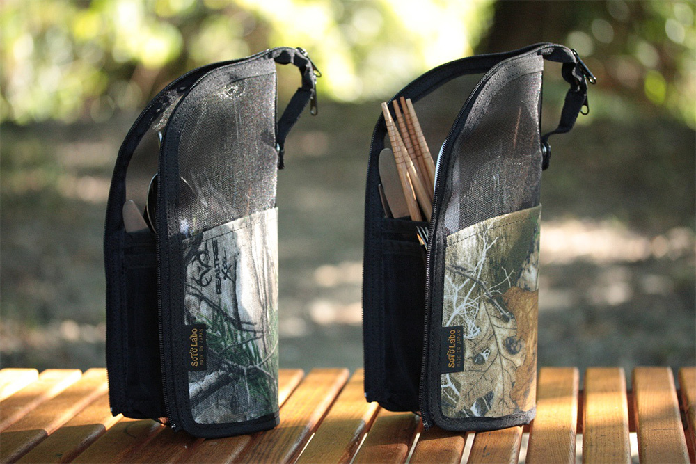 Sotolabo Dry mesh Cutlery case REALTREE®戶外餐具直立式瀝水收納袋 小