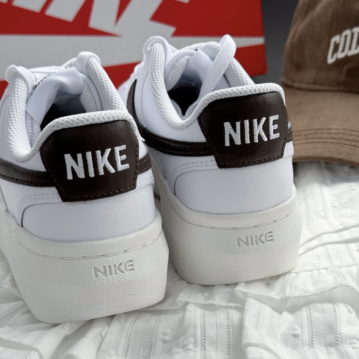 Nike Court Vision Alta LTR 拿鐵咖啡 白底 棕色 可可色 小AF1 厚底增高