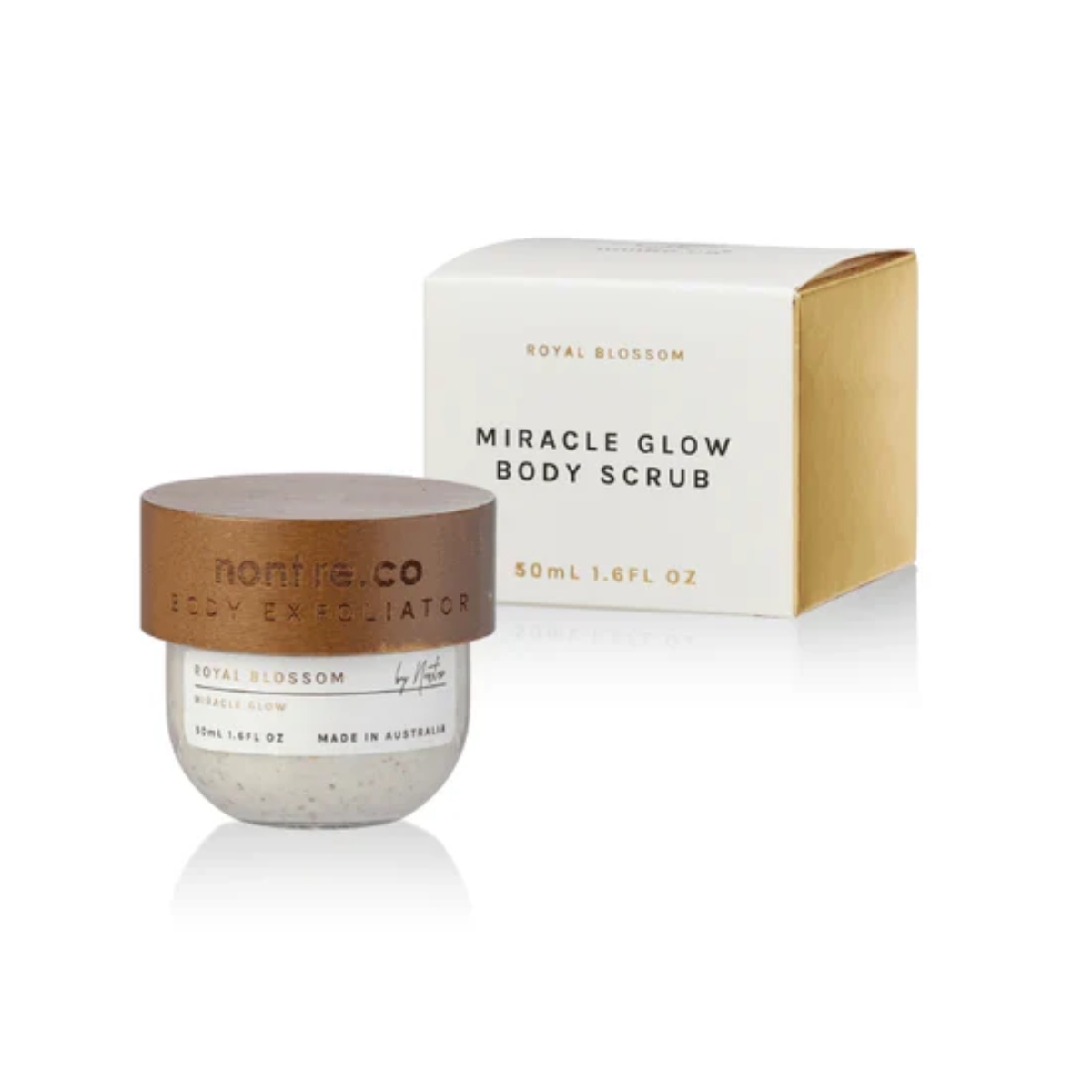 Nontre - 奇蹟光芒身體磨砂膏，皇家花香，50 毫升