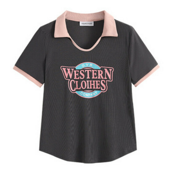 Hot selling Polo collar short-sleeved T-shirt [grey] [M-3XL size] (please contact customer service to confirm the delivery size after placing the order)
