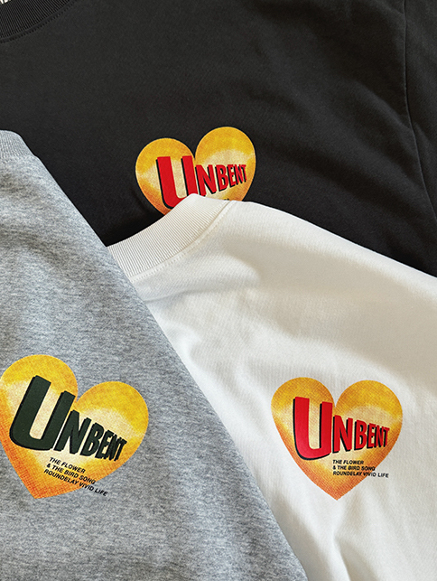 Unbent love printed Tee  撞色愛心短袖