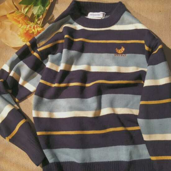 Hot selling loose and versatile couple sweater and sweater [blue] [M-XL size] (please contact customer service to confirm the delivery size after placing the order)