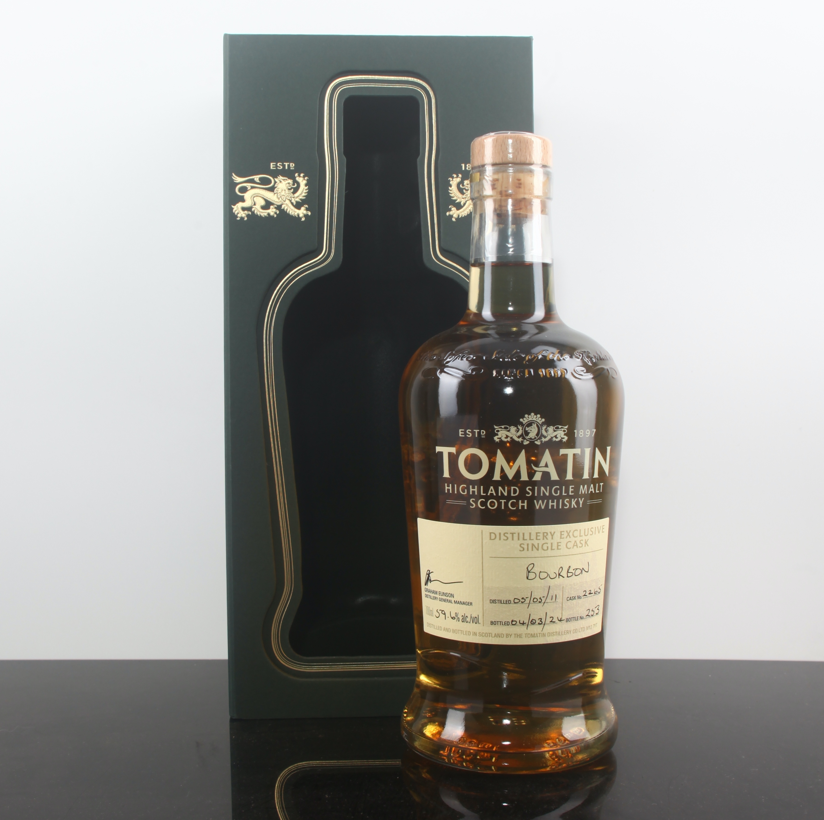 Tomatin Distillery Exclusive 2011 12YO Bourbon Cask #2265 59.6%
