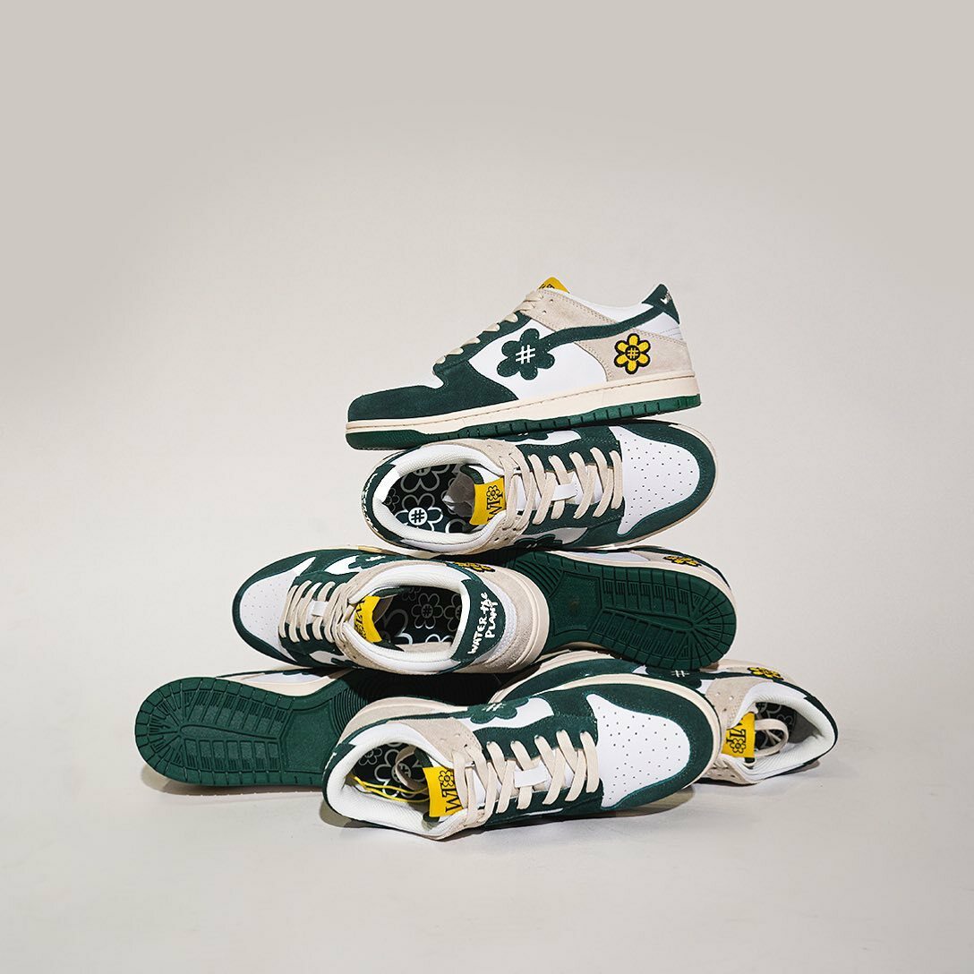 Water The Plant "MOSS" Kicks WTP 森林 白綠 麂皮 小花鞋