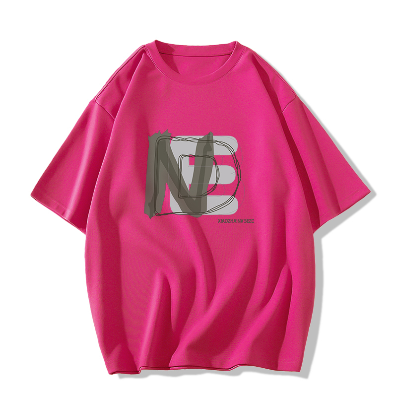 Casual short-sleeved T-shirt (XS-2XL dragon fruit [260g cotton high-quality version]) [Please contact customer service to confirm the shipping size after placing an order]
