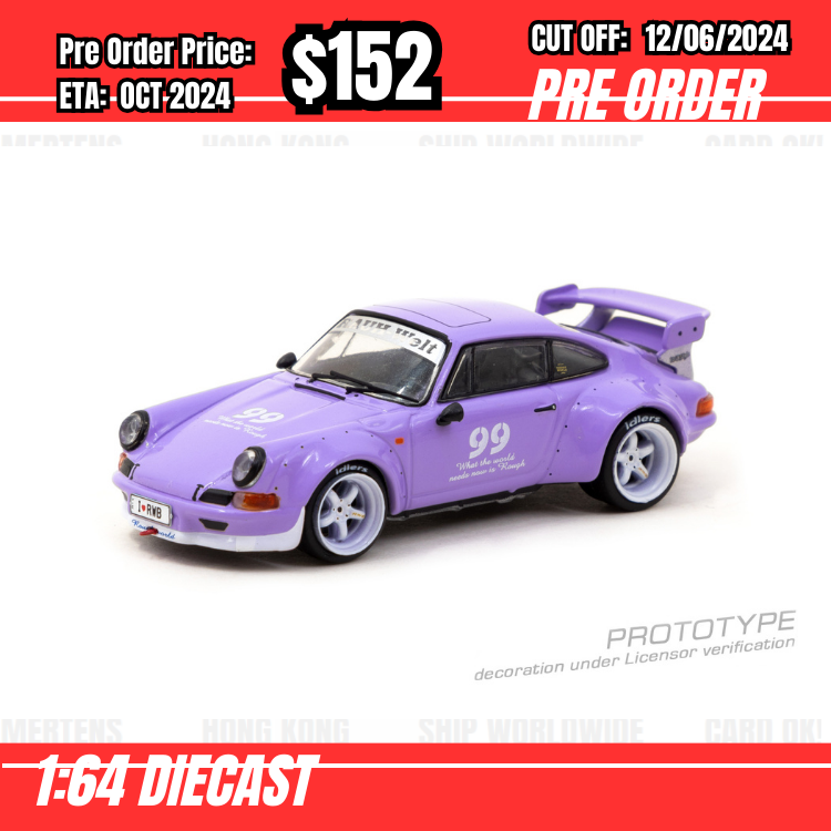 PO-$152 * Tarmac * 1:64 RWB Backdate Violetta idlers 12 hours 2016 [OD30/05]