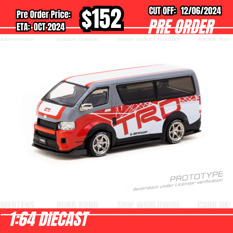 PO-$152 * Tarmac * 1:64 Toyota Hiace Widebody TRD [OD30/05]