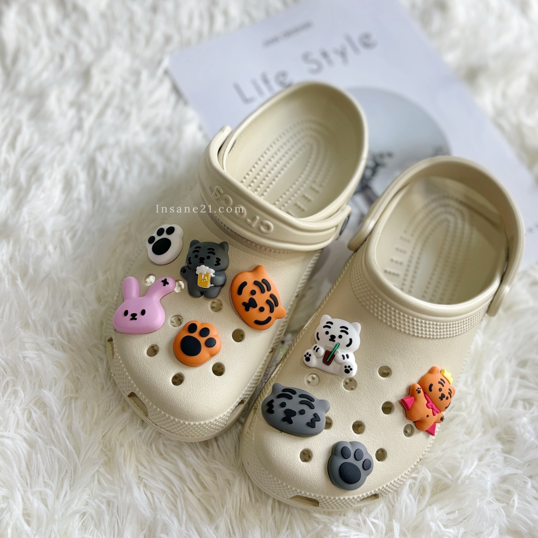 韓國文創 MUZIK TIGER 小老虎 CROCS 鞋扣 單個