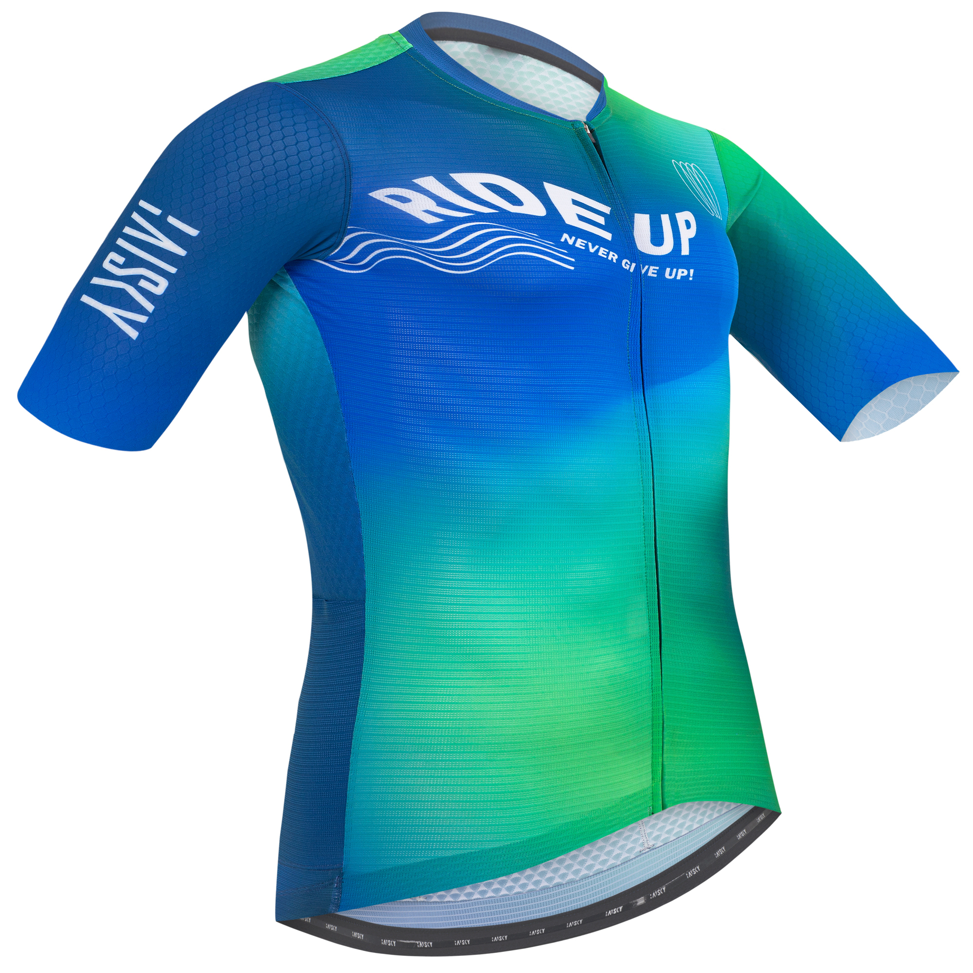 男款空力短車衣 追風 綠