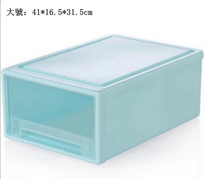Hotly recommended Japanese storage series, multi-barrel storage cabinet, bathroom storage cabinet, bedside table [large size 41x16.5x31.5cm] blue