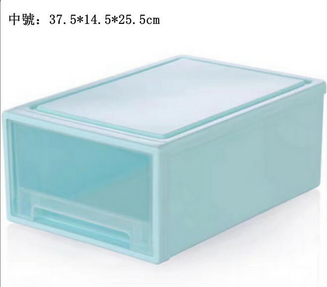 Hotly recommended Japanese storage series, multi-barrel storage cabinet, bathroom storage cabinet, bedside table [medium size 37.5x14.5x25.5cm] blue