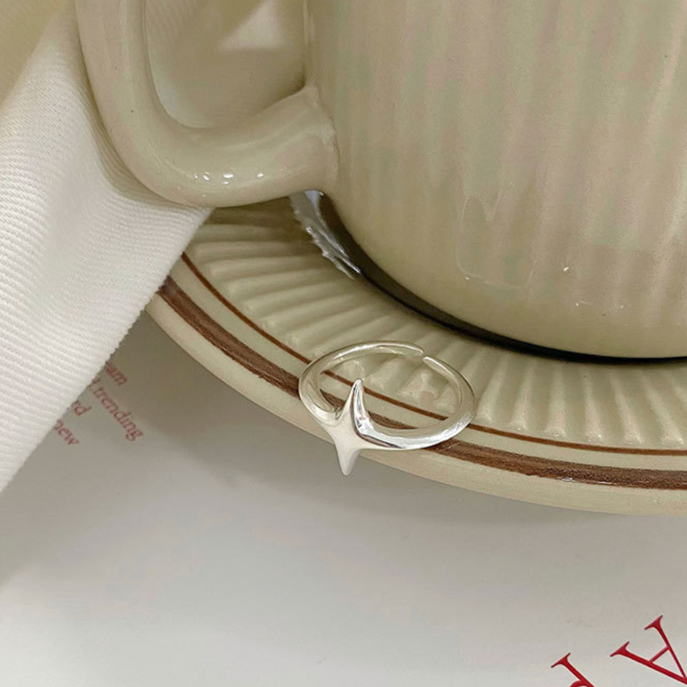 好運開始閃現 純銀戒指