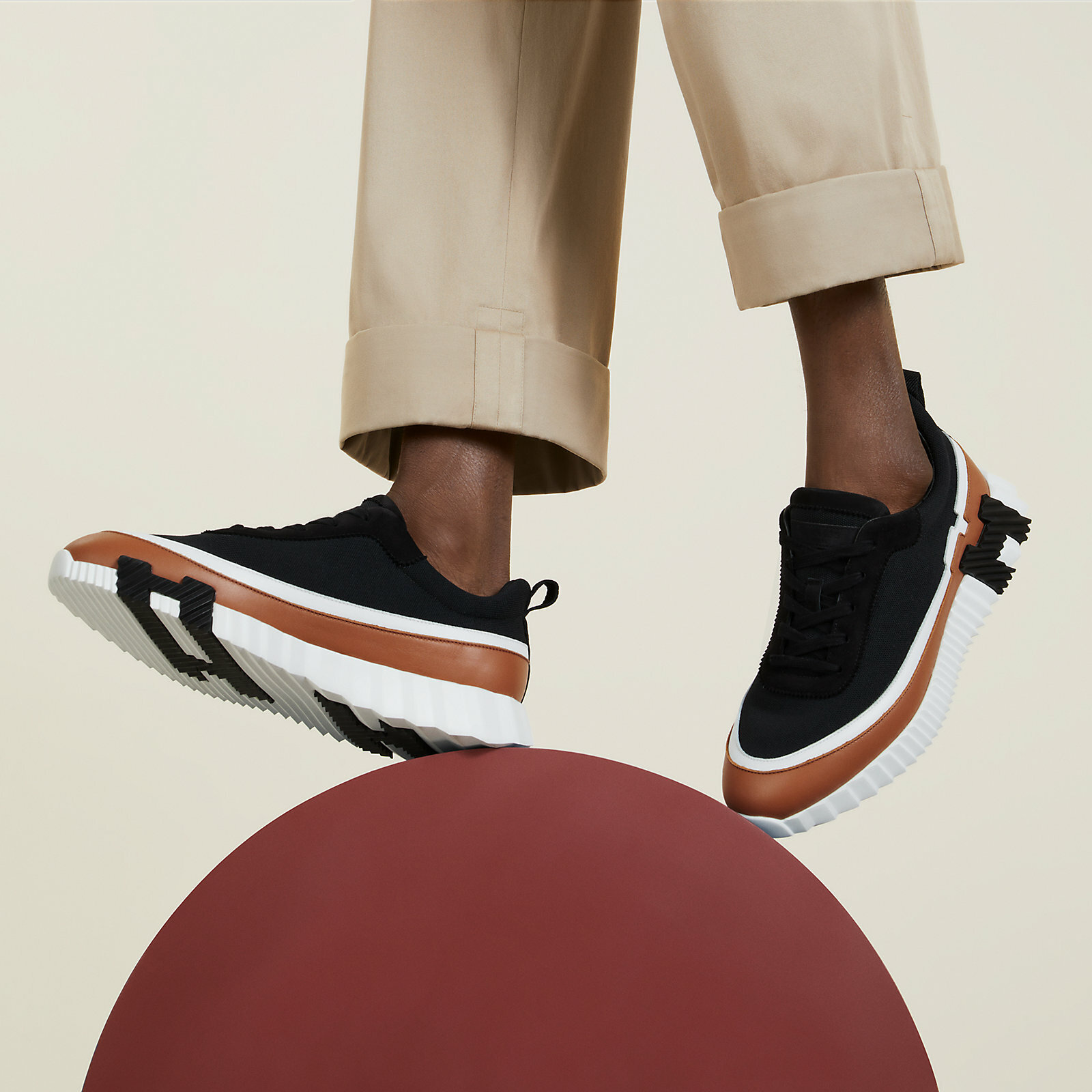 HERMES エレクトリック　39.5 全新HERMES 波鞋38碼H242087Z 黑色BOUNCING SNEAKER #BRAND NEW