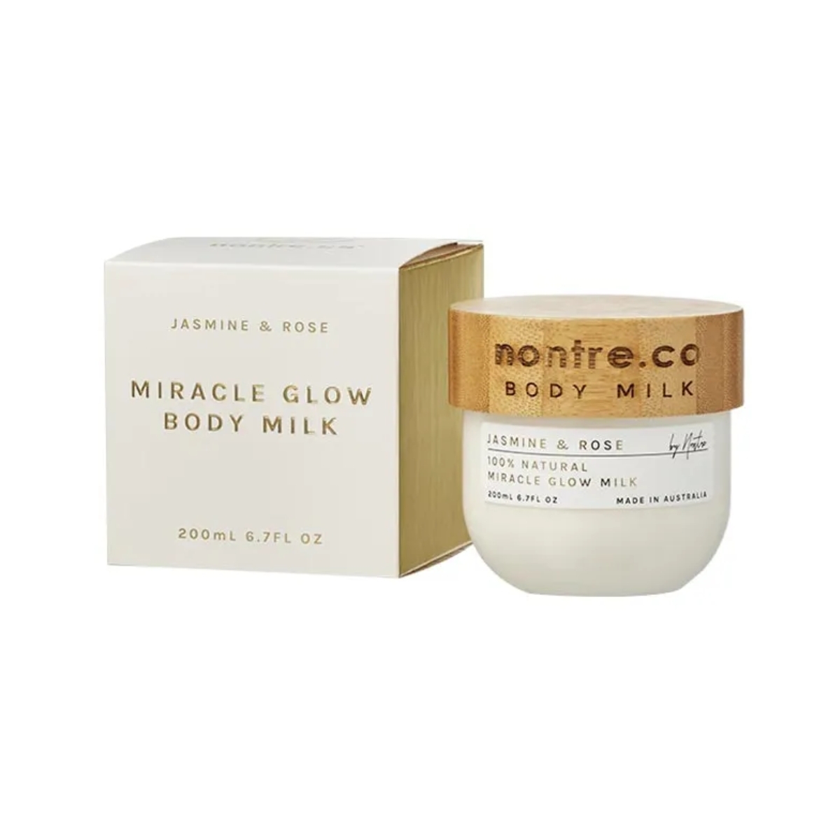 Nontre - 身體乳液，茉莉花香與玫瑰香，200 毫升