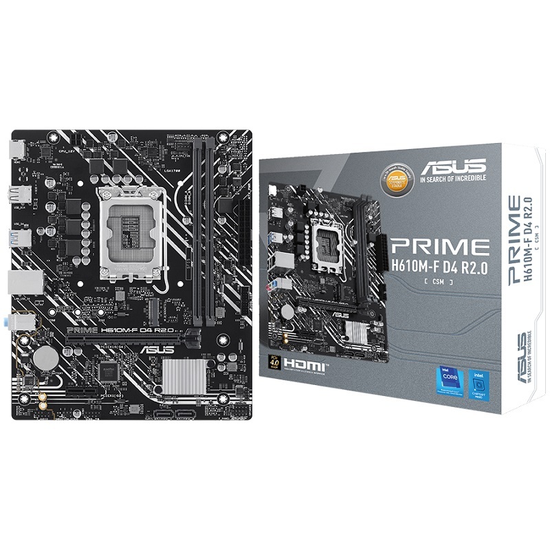 米特3C數位–ASUS華碩 PRIME H610M-F D4 R2.0-CSM M-ATX 1700腳位/主機板