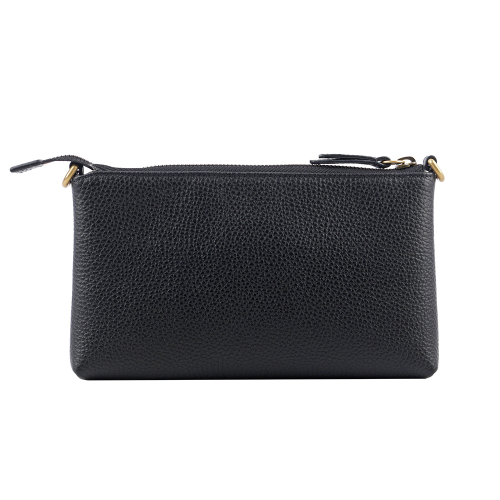 【GUCCI】GG Marmont 標誌鏈帶斜背包/手拿包(黑色) 779795 A7M0T 1000