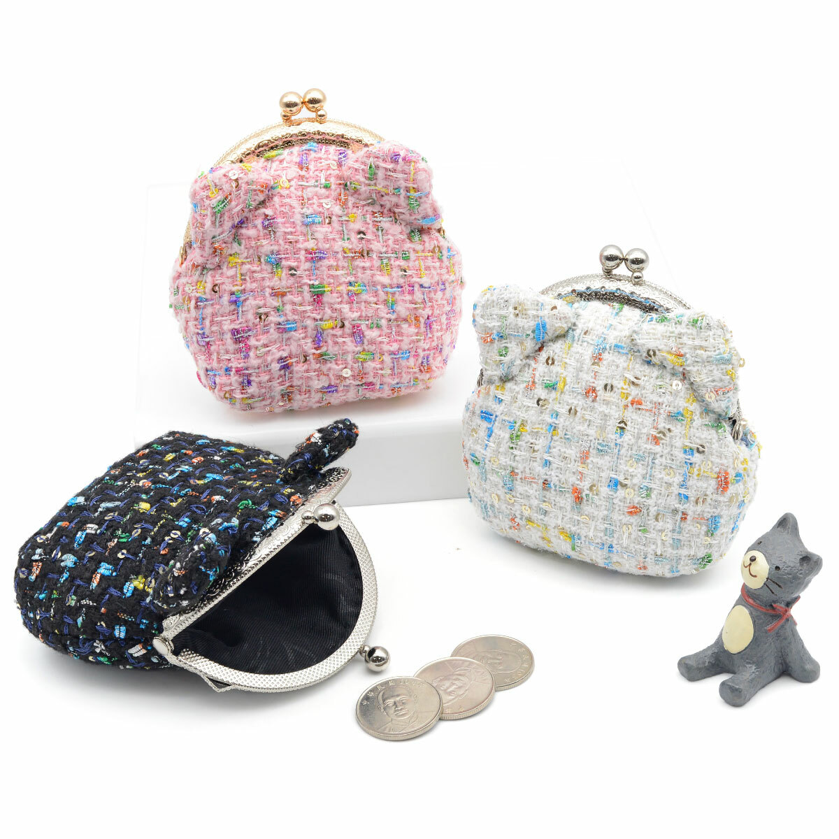 小香風毛尼布料(一尺)【贈小香貓咪口金包 紙型】