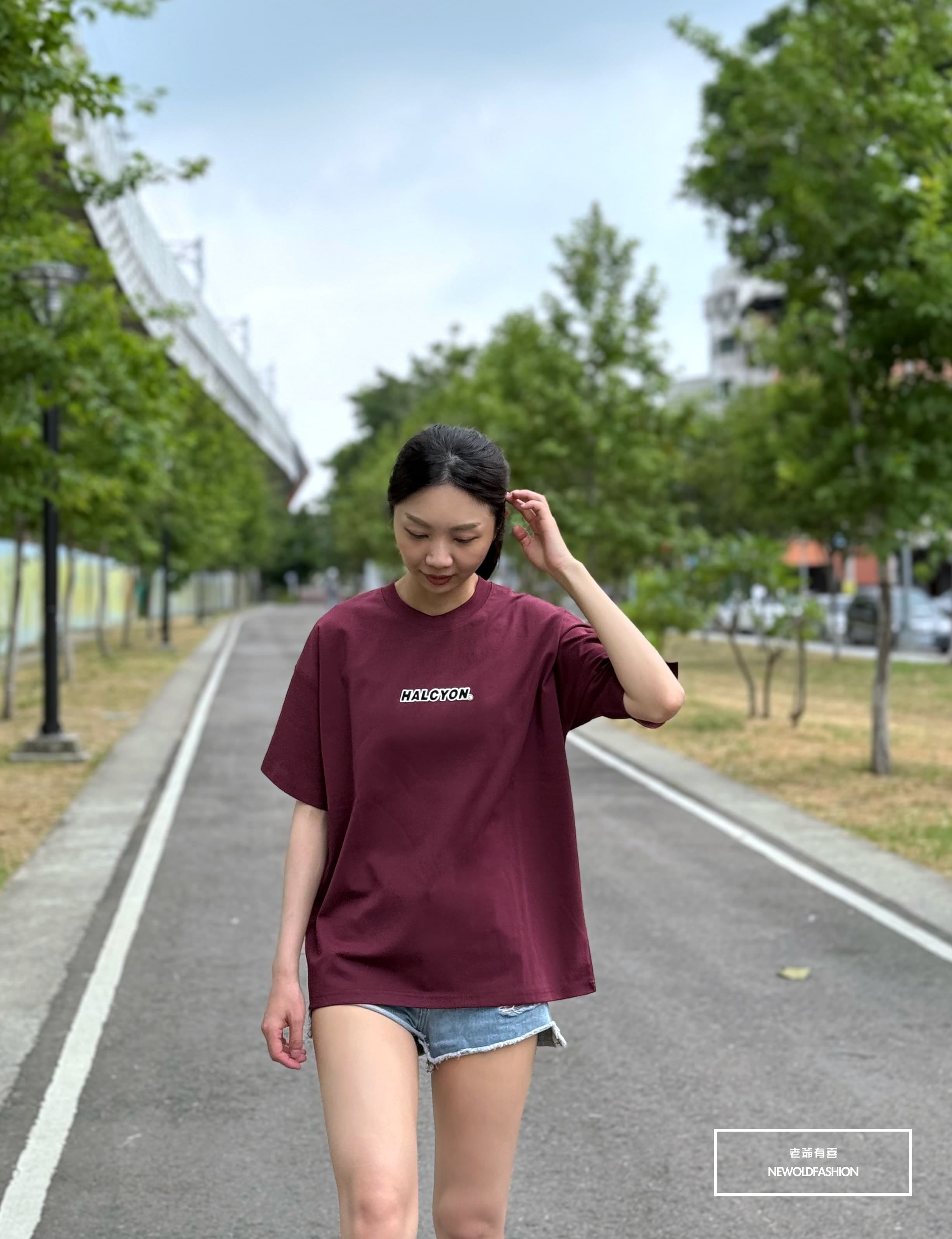 『新品上市』重磅Halcyon框線短T(NOF2405S6005)-紅