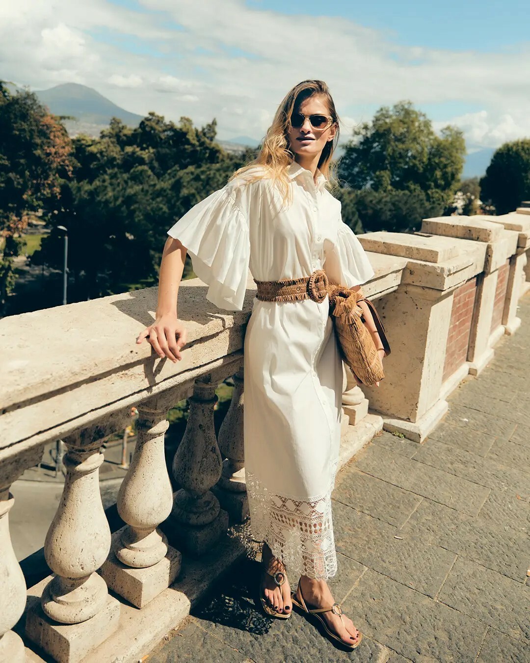 Clips more浪漫海島風情洋裝