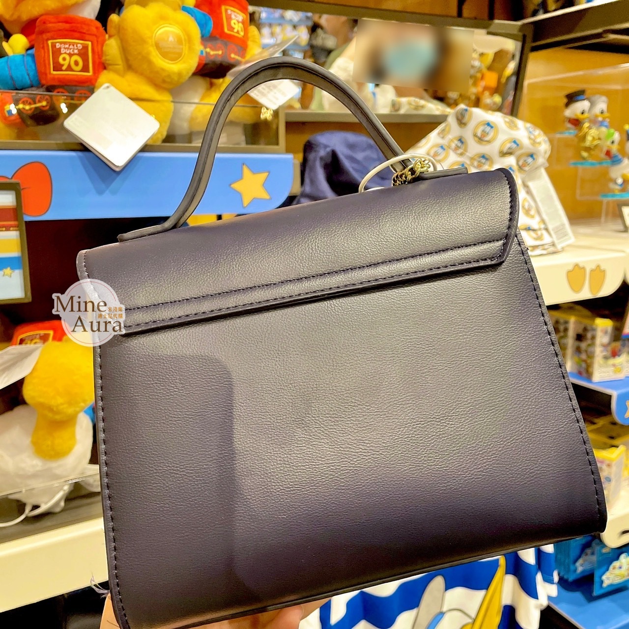 (限時特價) 2024 唐老鴨 Donald 生日系列 90周年 皮質 2way 手提 斜背包 -上海迪士尼樂園