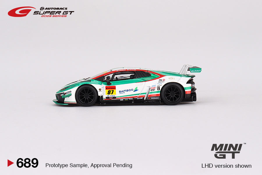 Mini GT 1/64 林寶堅尼 Lamborghini Huracán GT3 EVO #87 "Bamboo Airways Lamborghini GT3" JLOC 2023 SUPER GT SERIES&nbsp; / SUPER GT Blister Packaging