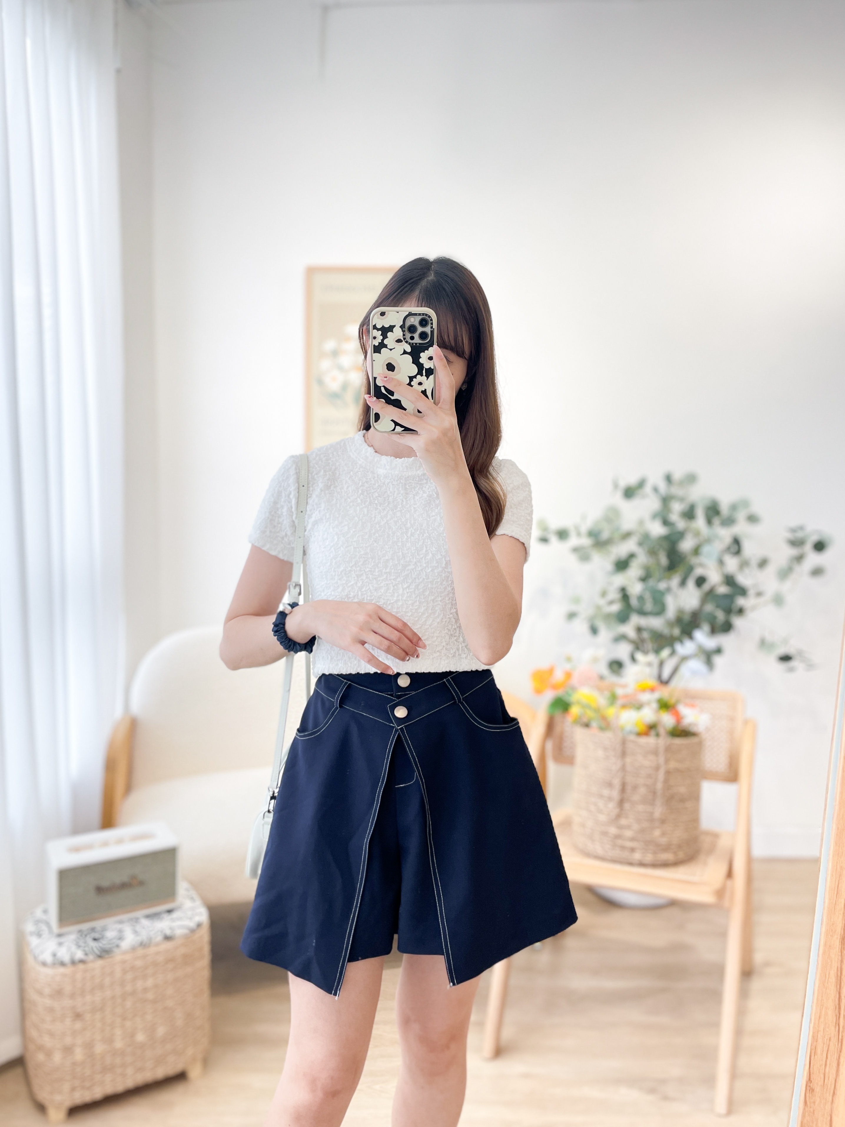 T1044 White Clouds Cropped Top