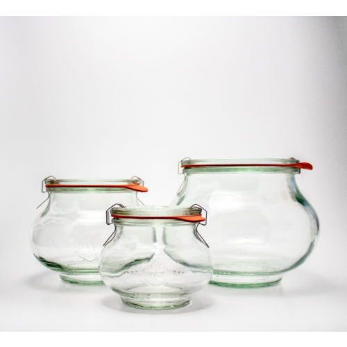 德國 WECK  密封罐 (含密封圈與扣夾) Deco Shape -748 901 902