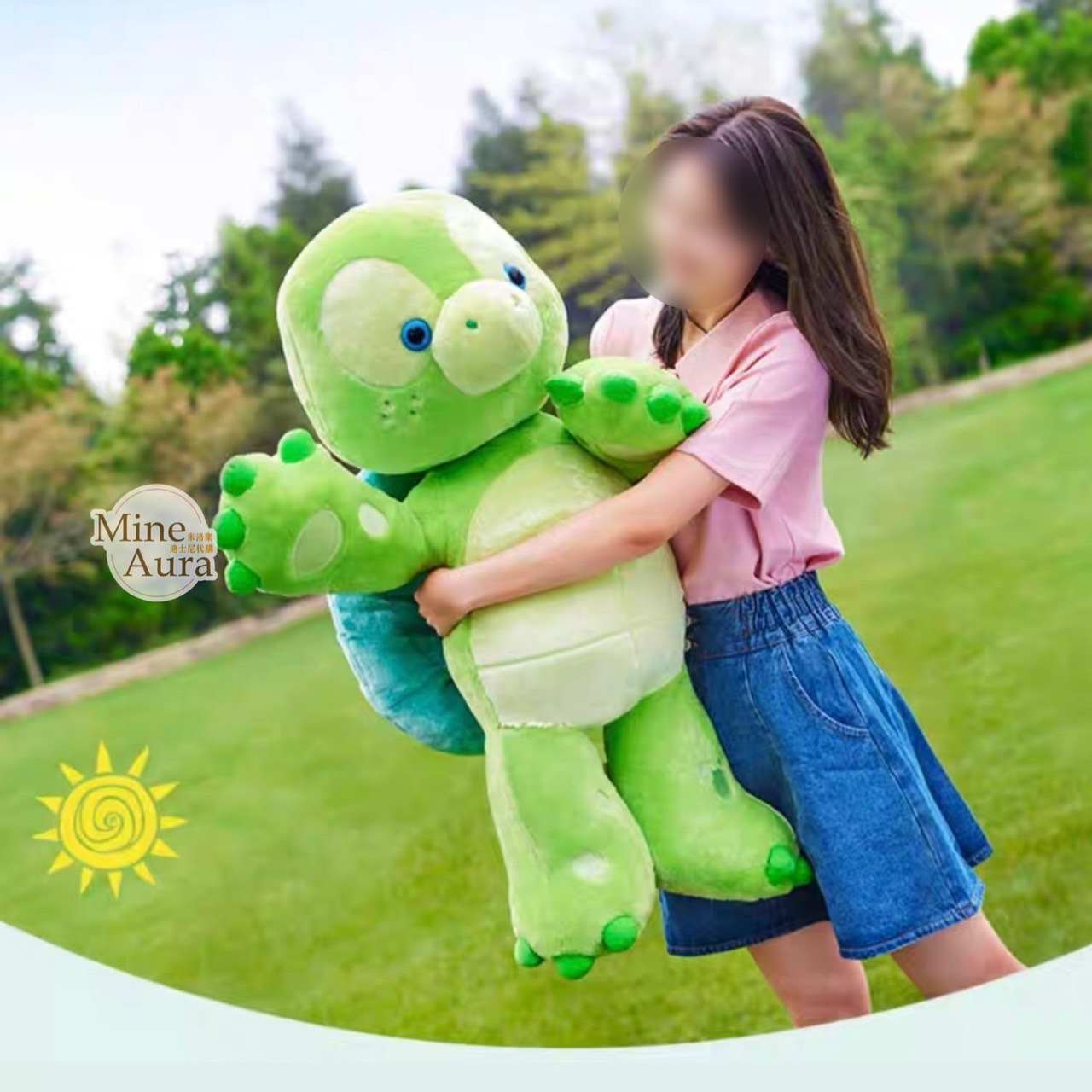奧樂米拉 海龜 OluMel L號 超大 娃娃 玩偶 -上海迪士尼樂園