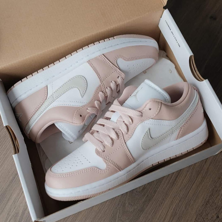 W AIR JORDAN 1 LOW Crimson Tint  珍珠裸粉 柔霧粉 女鞋 男女段 DC0774-120