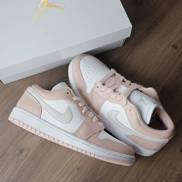 W AIR JORDAN 1 LOW Crimson Tint  珍珠裸粉 柔霧粉 女鞋 男女段 DC0774-120
