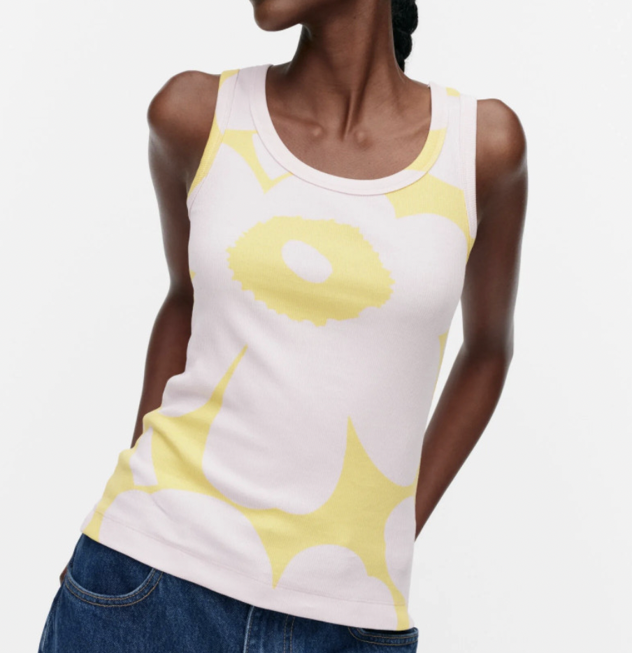 代購預訂 | marimekko Pink x yellow 背心|  ERKKERI UNIKKO TANK TOP