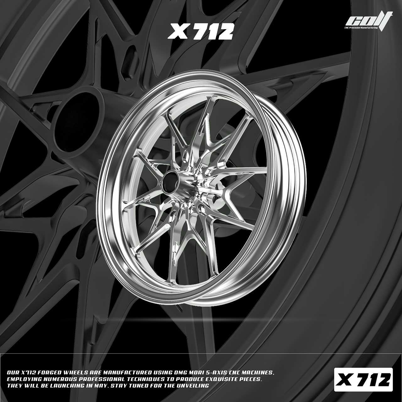 【克特COLT】X712 鍛造輪框 12吋 13吋