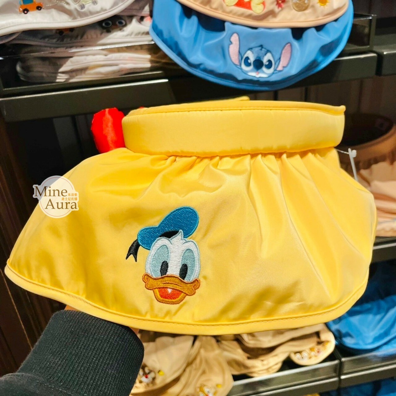 唐老鴨 Donald 刺繡大頭 造型 遮陽帽 帽子 -上海迪士尼樂園