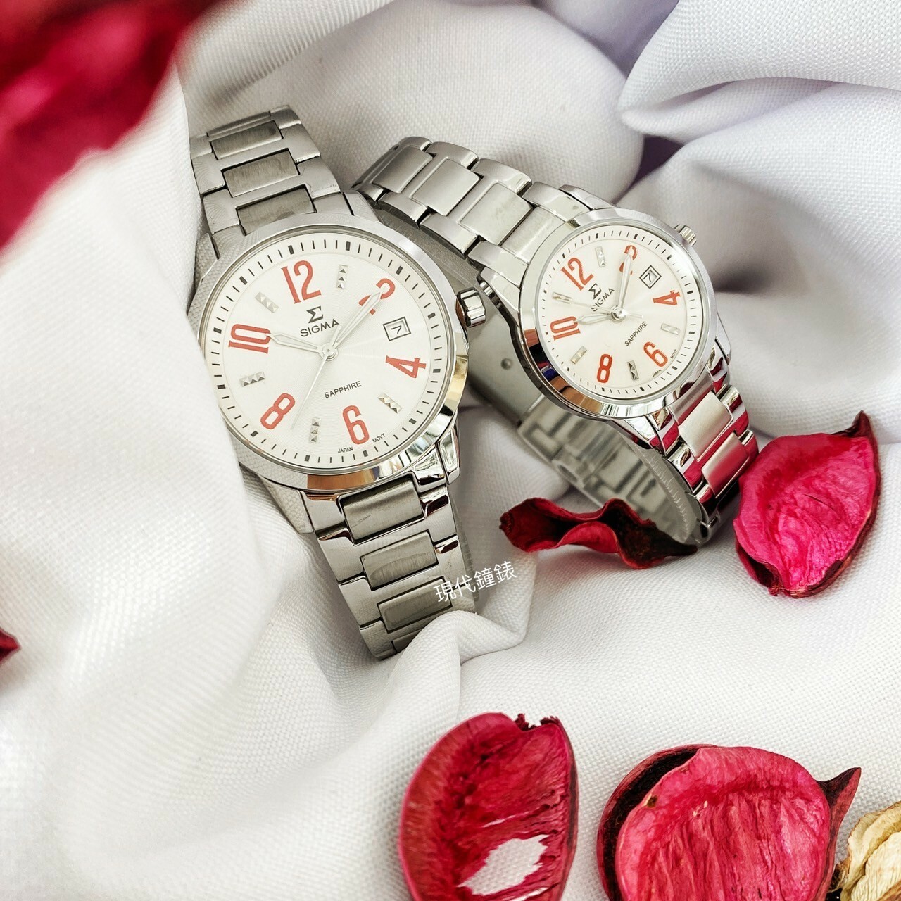 【SIGMA】簡約數字對錶 88023M-4 (36mm) / 88023L-4 (26mm) 現代鐘錶