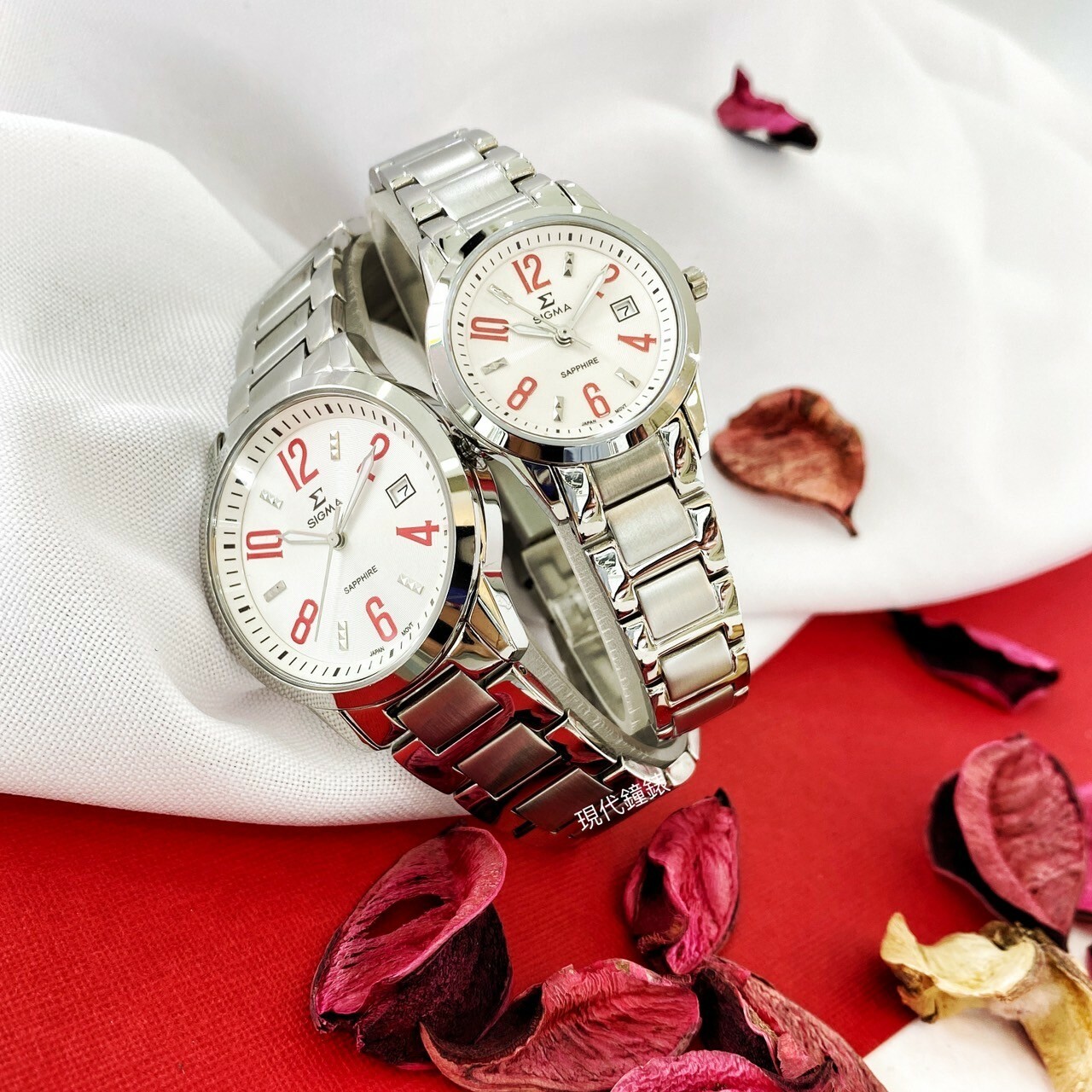 【SIGMA】簡約數字對錶 88023M-4 (36mm) / 88023L-4 (26mm) 現代鐘錶