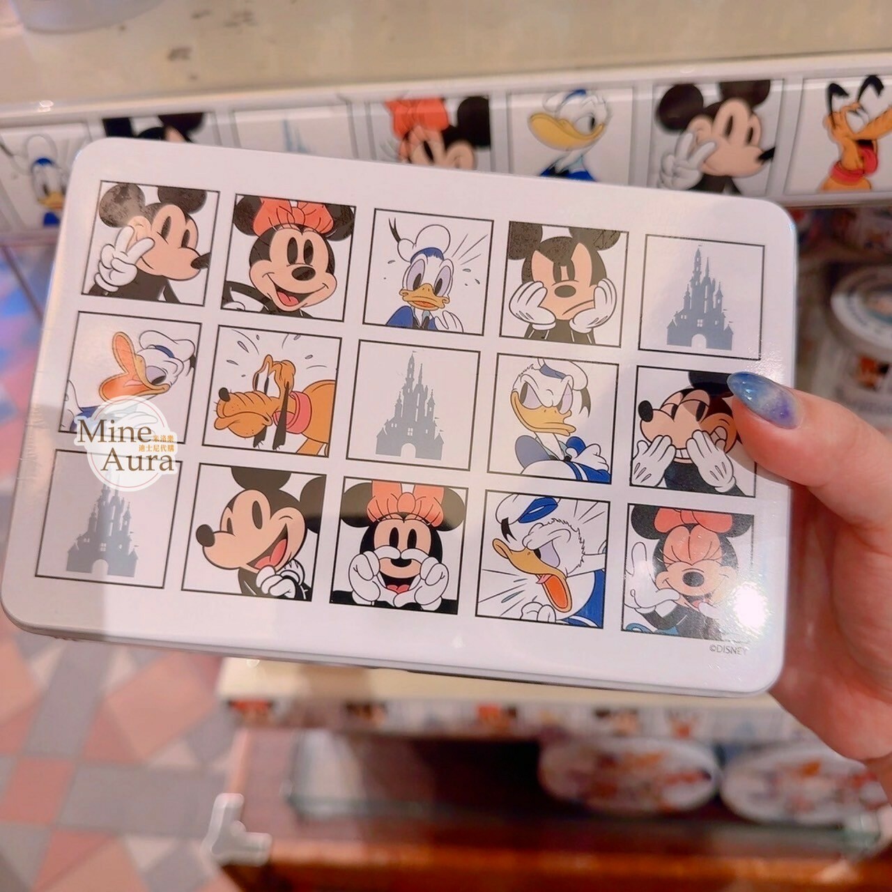 米奇 Mickey 好友集合 巧克力牛奶 曲奇餅乾 長型 鐵盒 禮盒 -香港迪士尼樂園