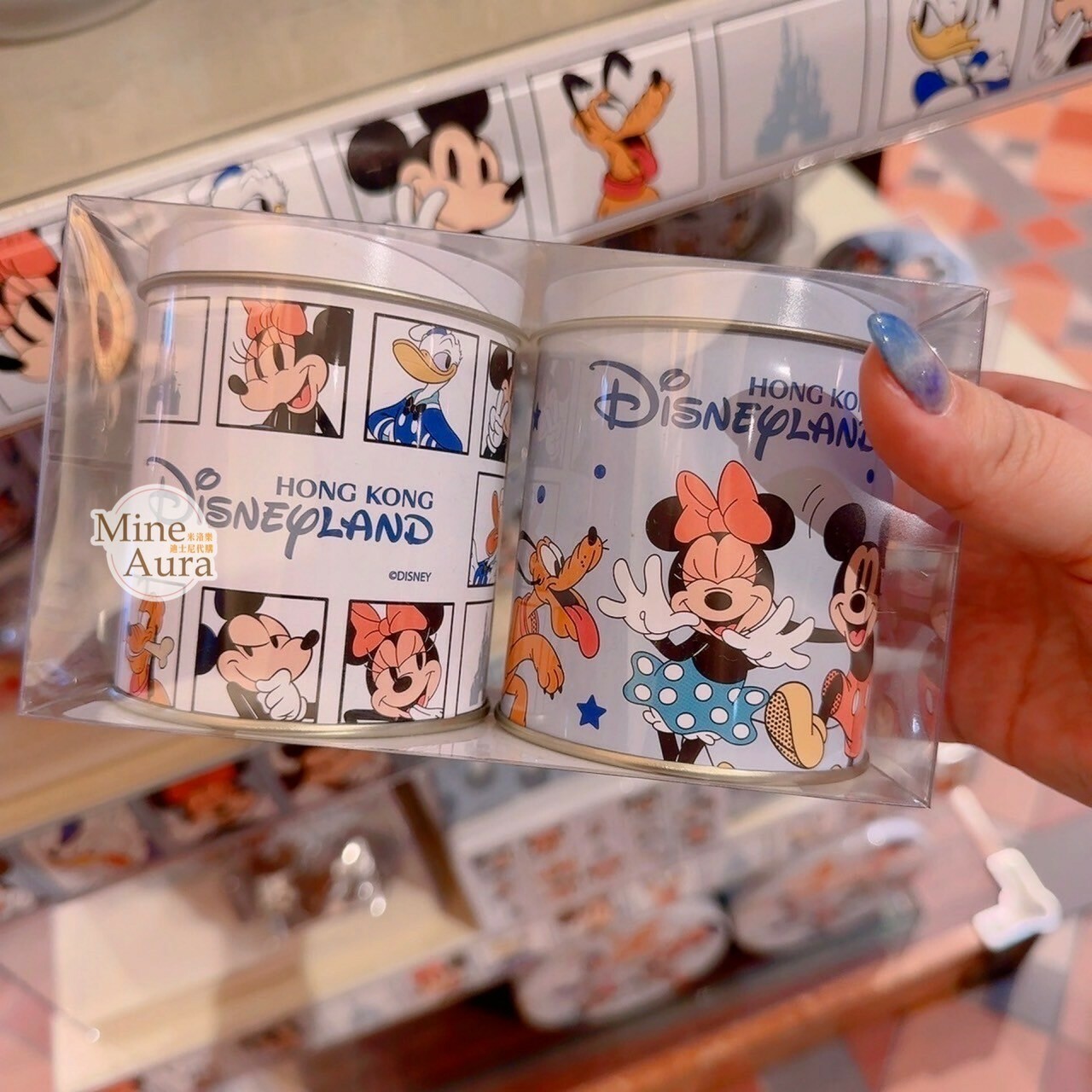 米奇 Mickey 好友集合 巧克力牛奶 曲奇餅乾 桶裝2入組 鐵盒 禮盒 -香港迪士尼樂園