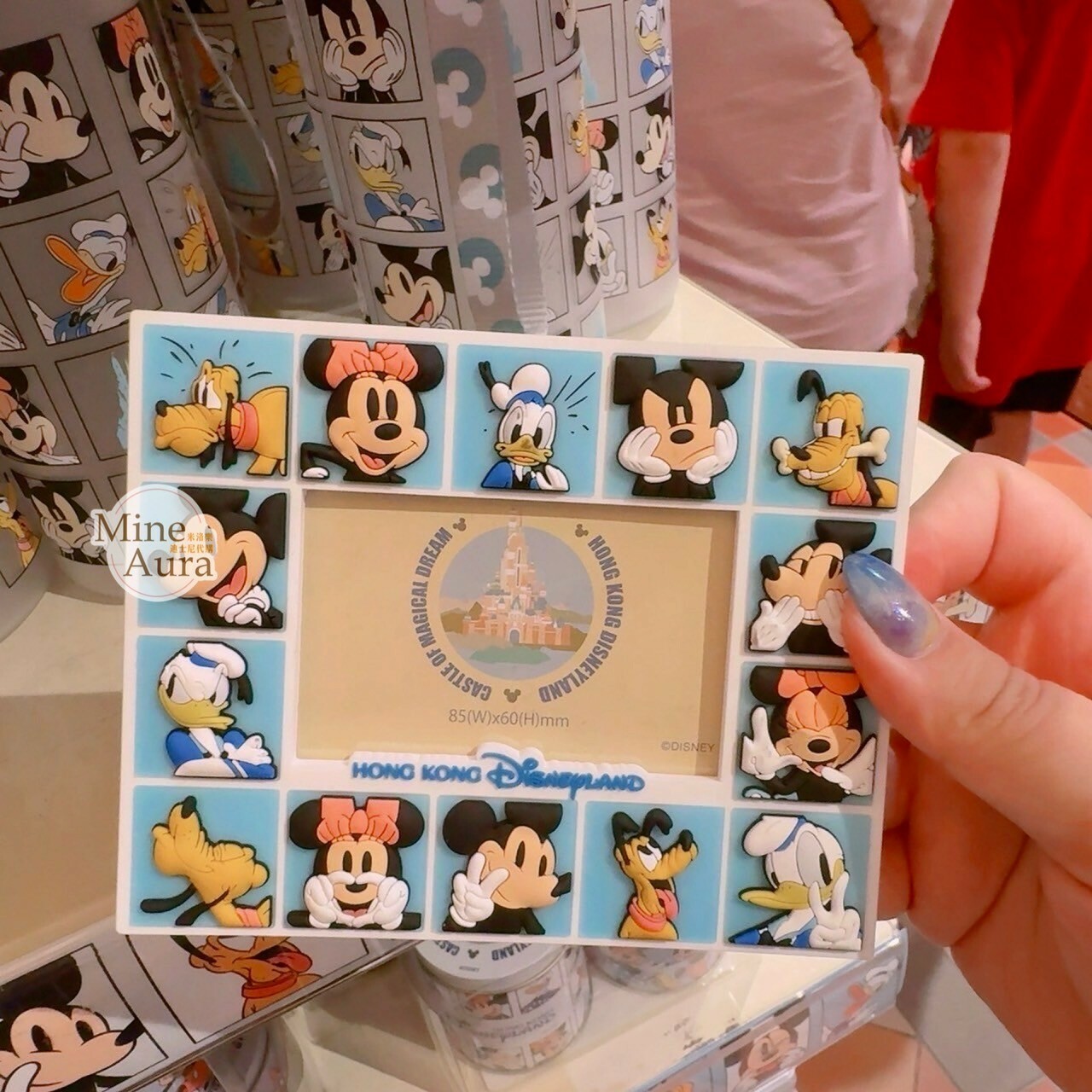 米奇 Mickey 好友集合 大頭圖案 造型 磁鐵 相框 -香港迪士尼樂園